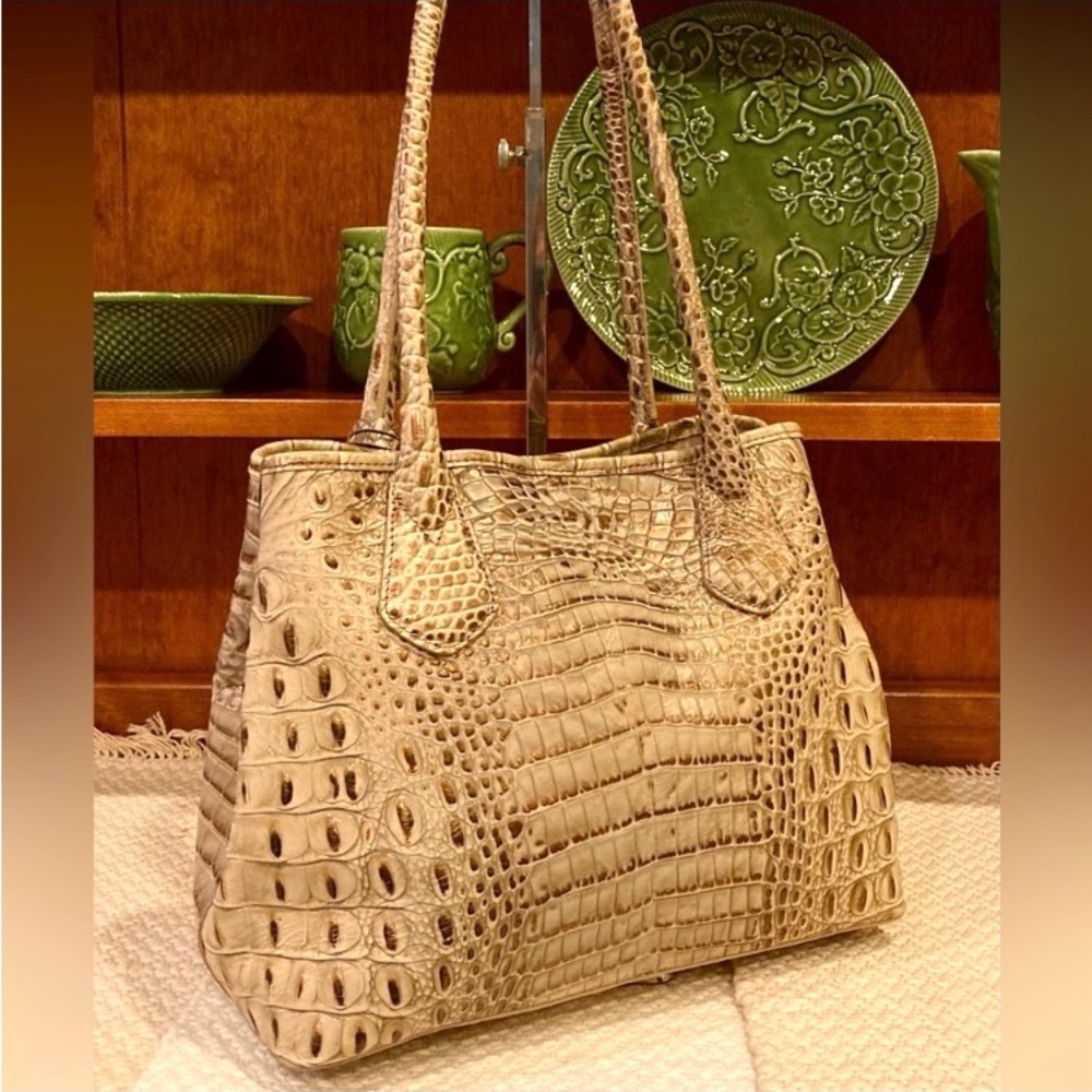 🤎🌟EUC Brahmin Expandable Anytime Tote in Savino Melbourne🌟 - Picture 2 of 12